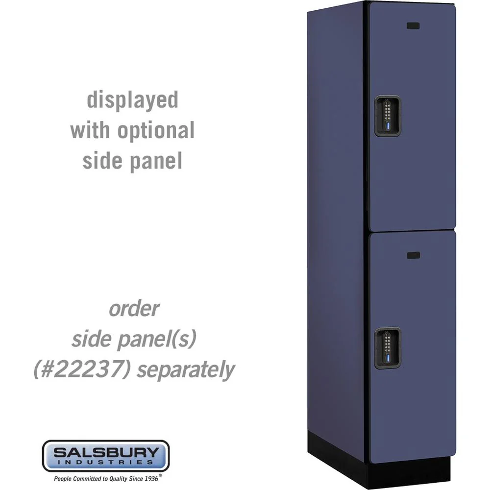15" Wide Double Tier Designer Wood Locker - 1 Wide - 6 Feet High - 24" Deep by Salsbury - Image 13