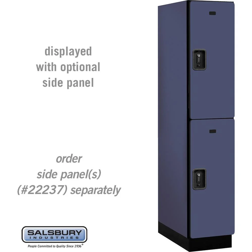 15" Wide Double Tier Designer Wood Locker - 1 Wide - 6 Feet High - 24" Deep by Salsbury - Image 14