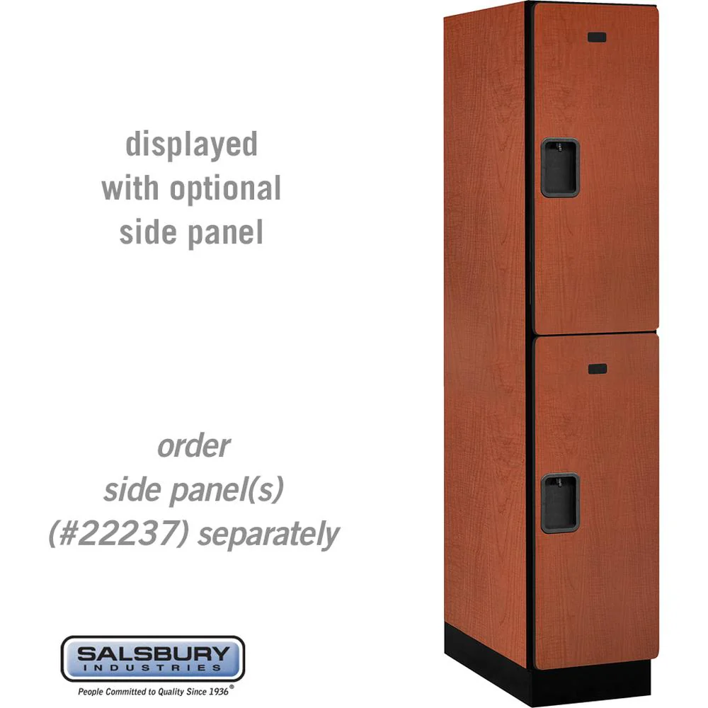 15" Wide Double Tier Designer Wood Locker - 1 Wide - 6 Feet High - 24" Deep by Salsbury - Image 17