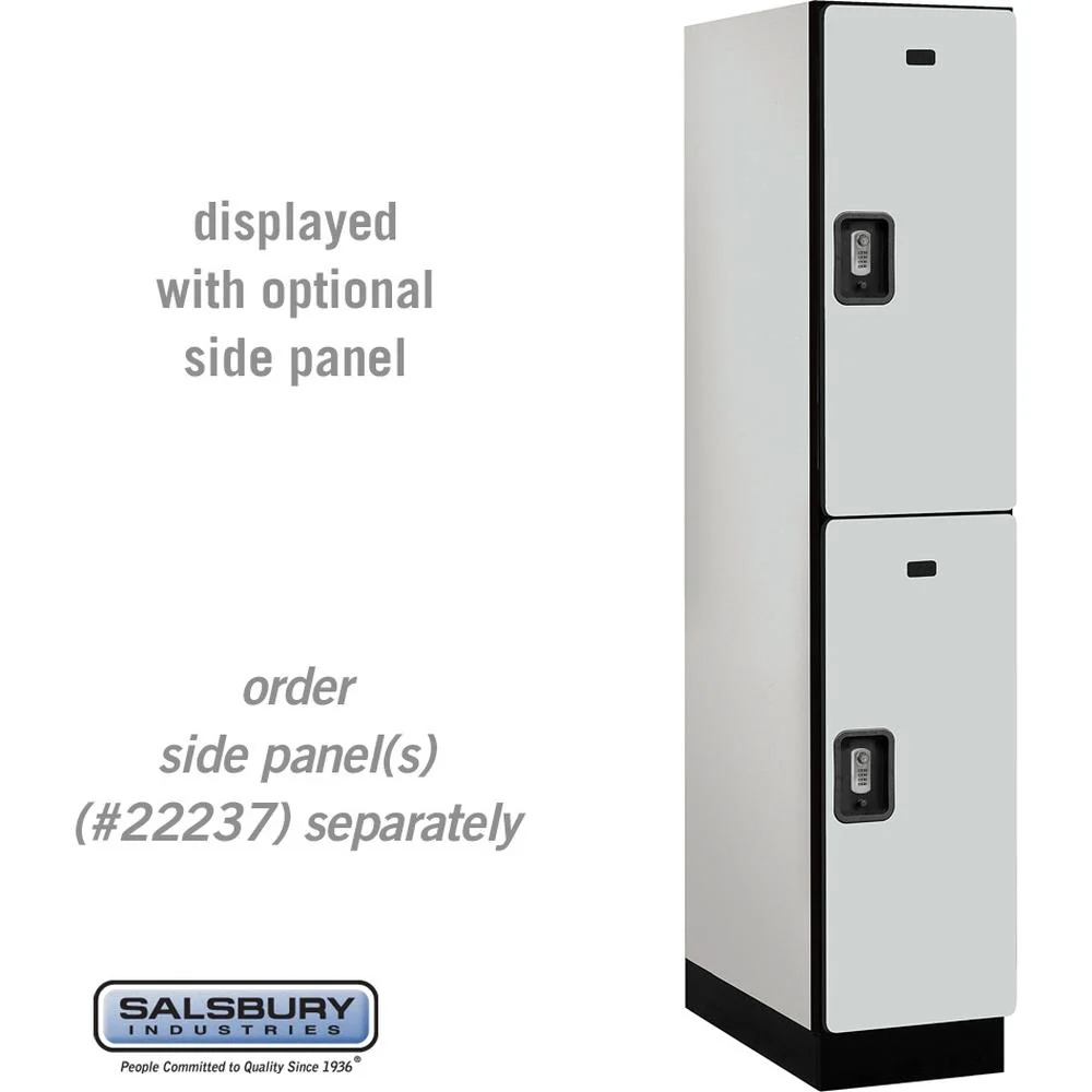 15" Wide Double Tier Designer Wood Locker - 1 Wide - 6 Feet High - 24" Deep by Salsbury - Image 26