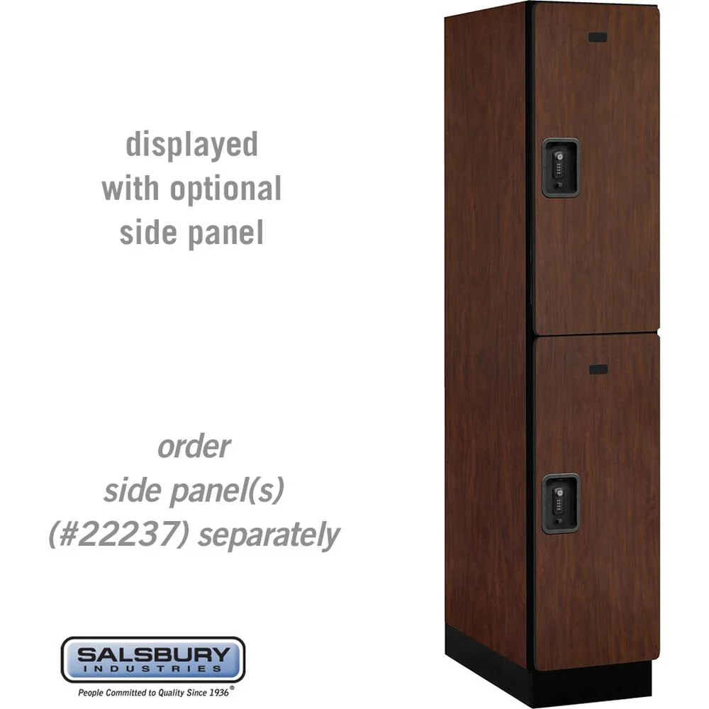 15" Wide Double Tier Designer Wood Locker - 1 Wide - 6 Feet High - 24" Deep by Salsbury - Image 29