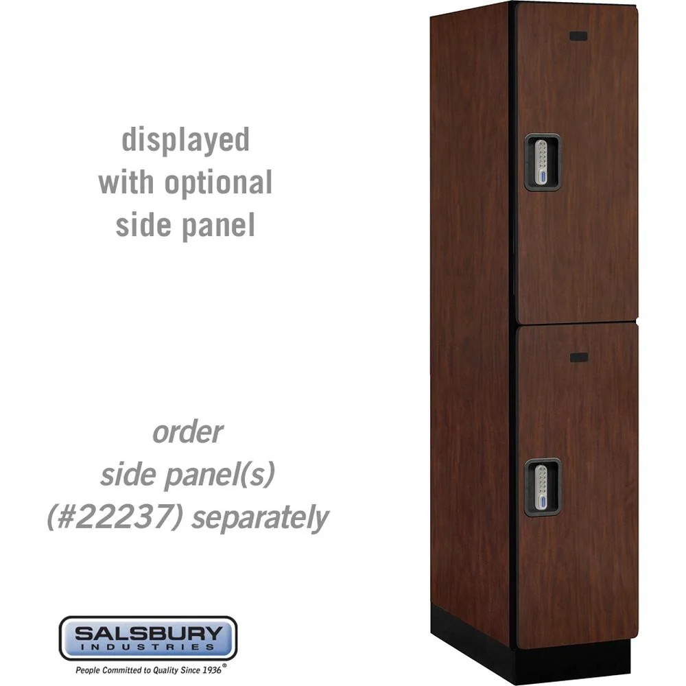 15" Wide Double Tier Designer Wood Locker - 1 Wide - 6 Feet High - 24" Deep by Salsbury - Image 30