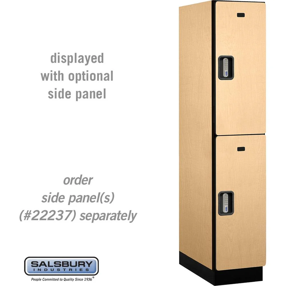 15" Wide Double Tier Designer Wood Locker - 1 Wide - 6 Feet High - 24" Deep by Salsbury - Image 35