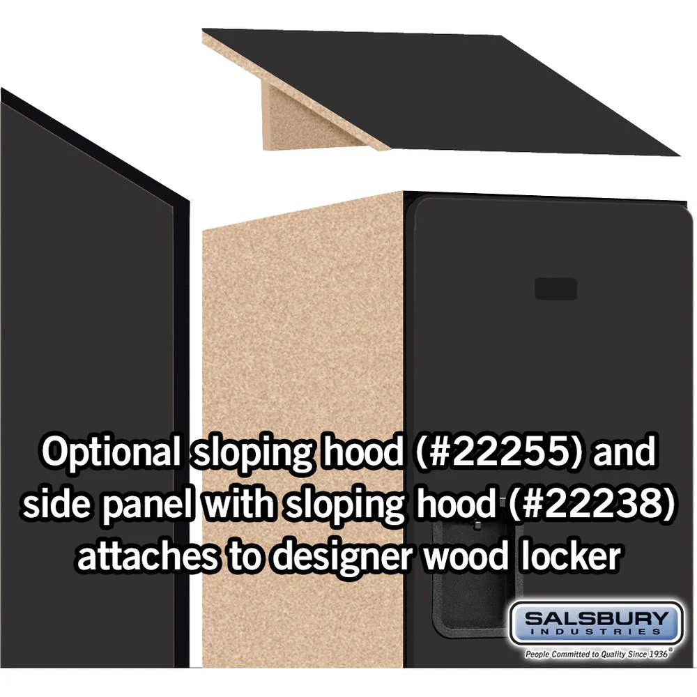 15" Wide Double Tier Designer Wood Locker - 1 Wide - 6 Feet High - 24" Deep by Salsbury - Image 6