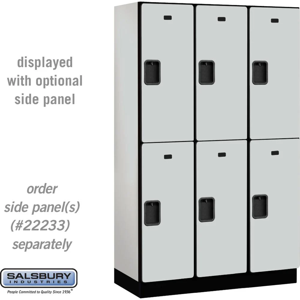 15" Wide Double Tier Designer Wood Locker - 3 Wide - 6 Feet High - 18" Deep by Salsbury - Image 22