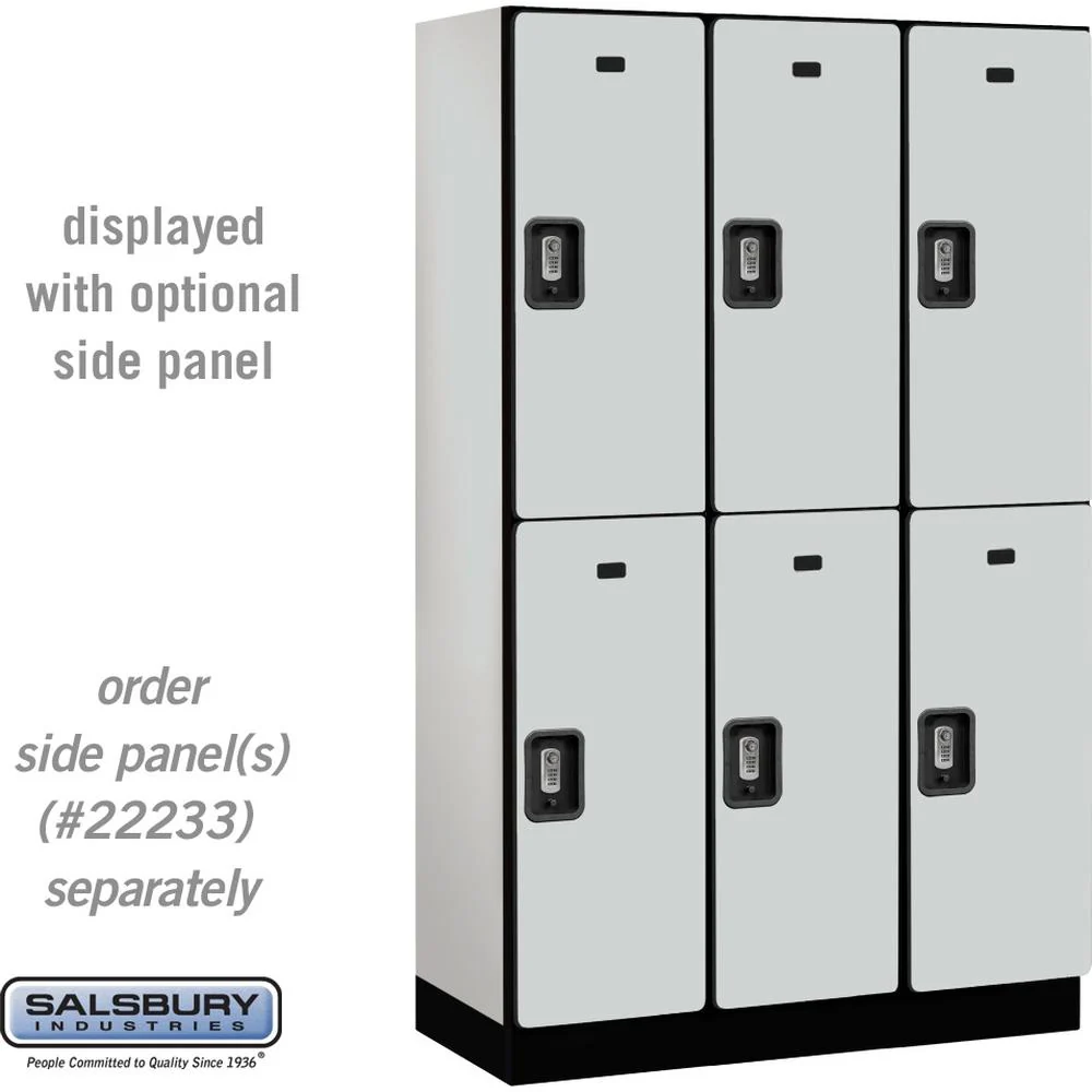 15" Wide Double Tier Designer Wood Locker - 3 Wide - 6 Feet High - 18" Deep by Salsbury - Image 26