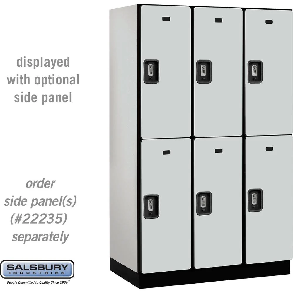 15" Wide Double Tier Designer Wood Locker - 3 Wide - 6 Feet High - 21" Deep by Salsbury - Image 26