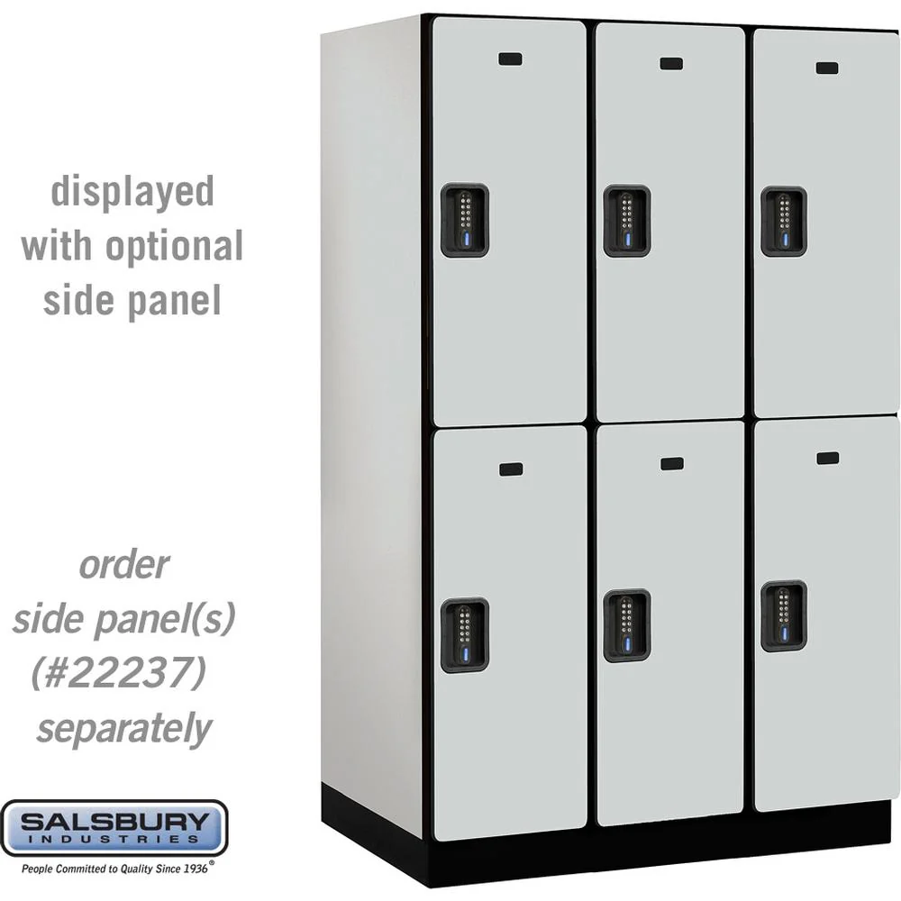 15" Wide Double Tier Designer Wood Locker - 3 Wide - 6 Feet High - 24" Deep by Salsbury - Image 23
