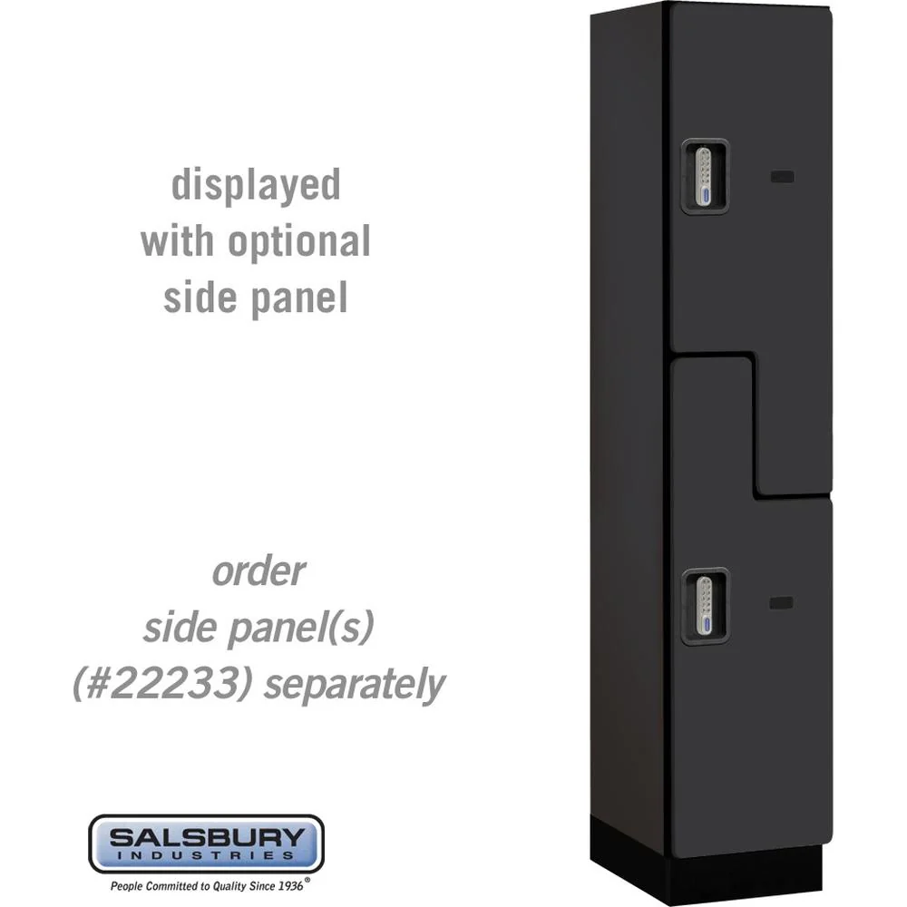 15" Wide Double Tier 'S' Style Designer Wood Locker - 1 Wide - 6 Feet High - 18" Deep by Salsbury - Image 10