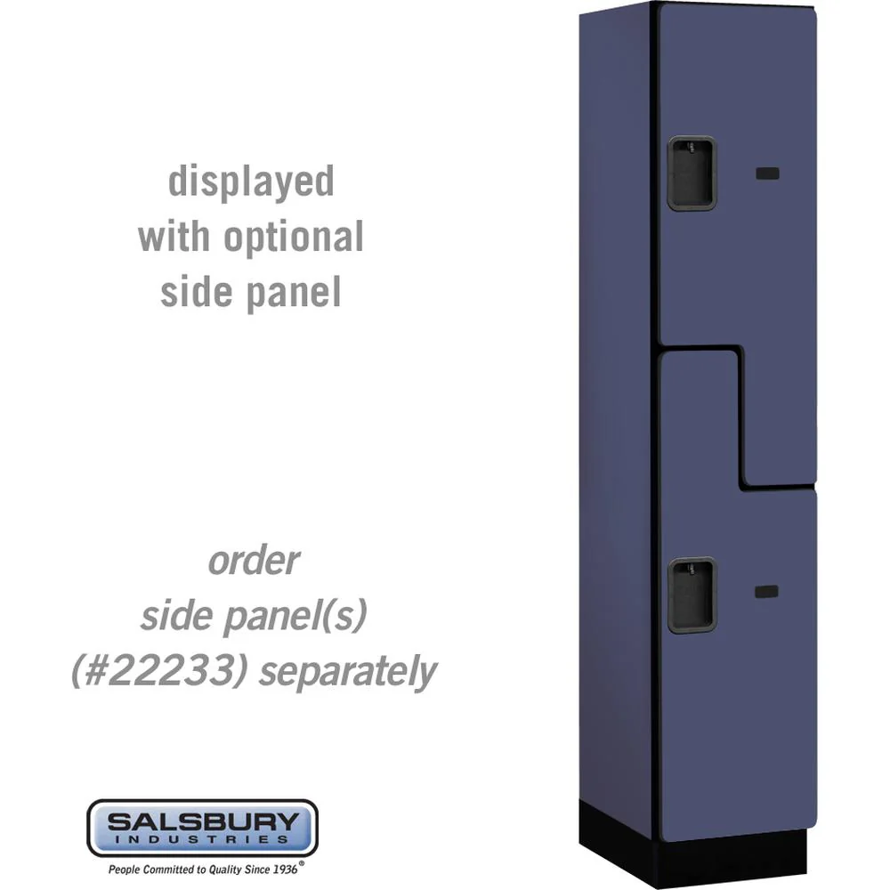 15" Wide Double Tier 'S' Style Designer Wood Locker - 1 Wide - 6 Feet High - 18" Deep by Salsbury - Image 12