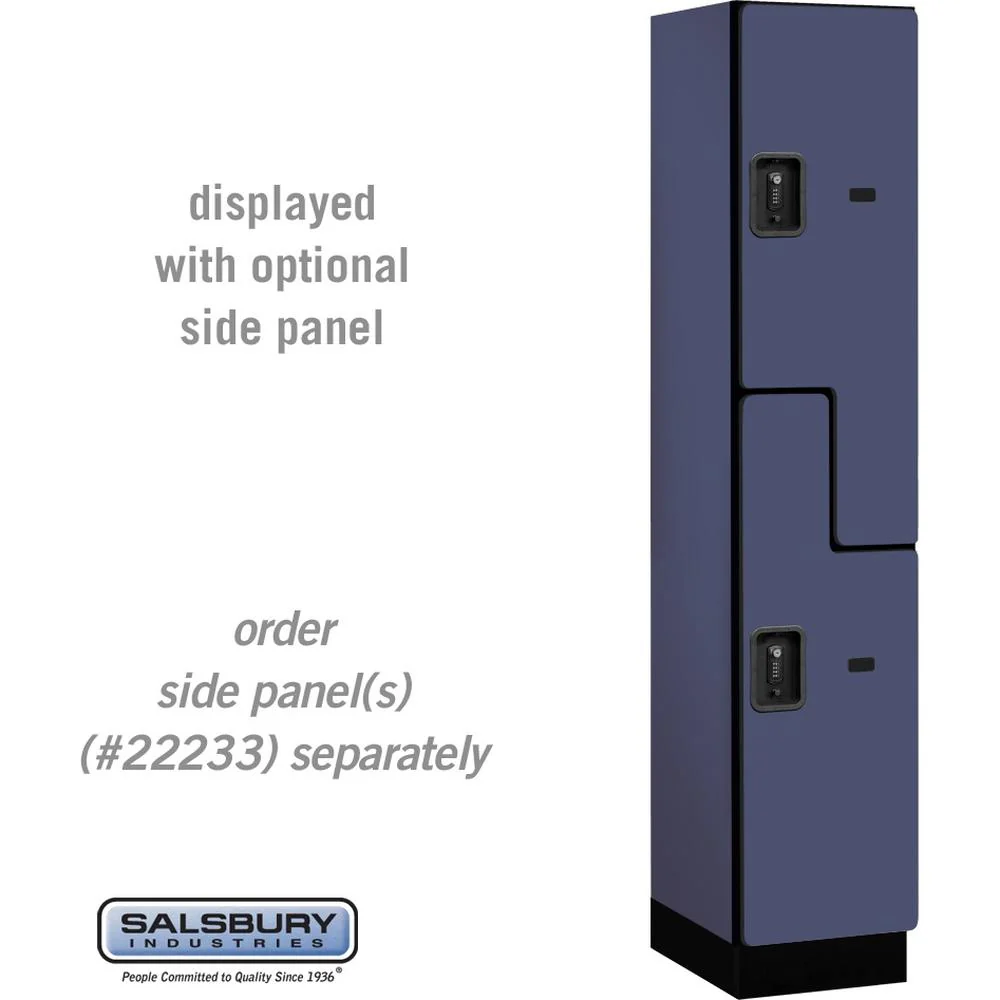 15" Wide Double Tier 'S' Style Designer Wood Locker - 1 Wide - 6 Feet High - 18" Deep by Salsbury - Image 14