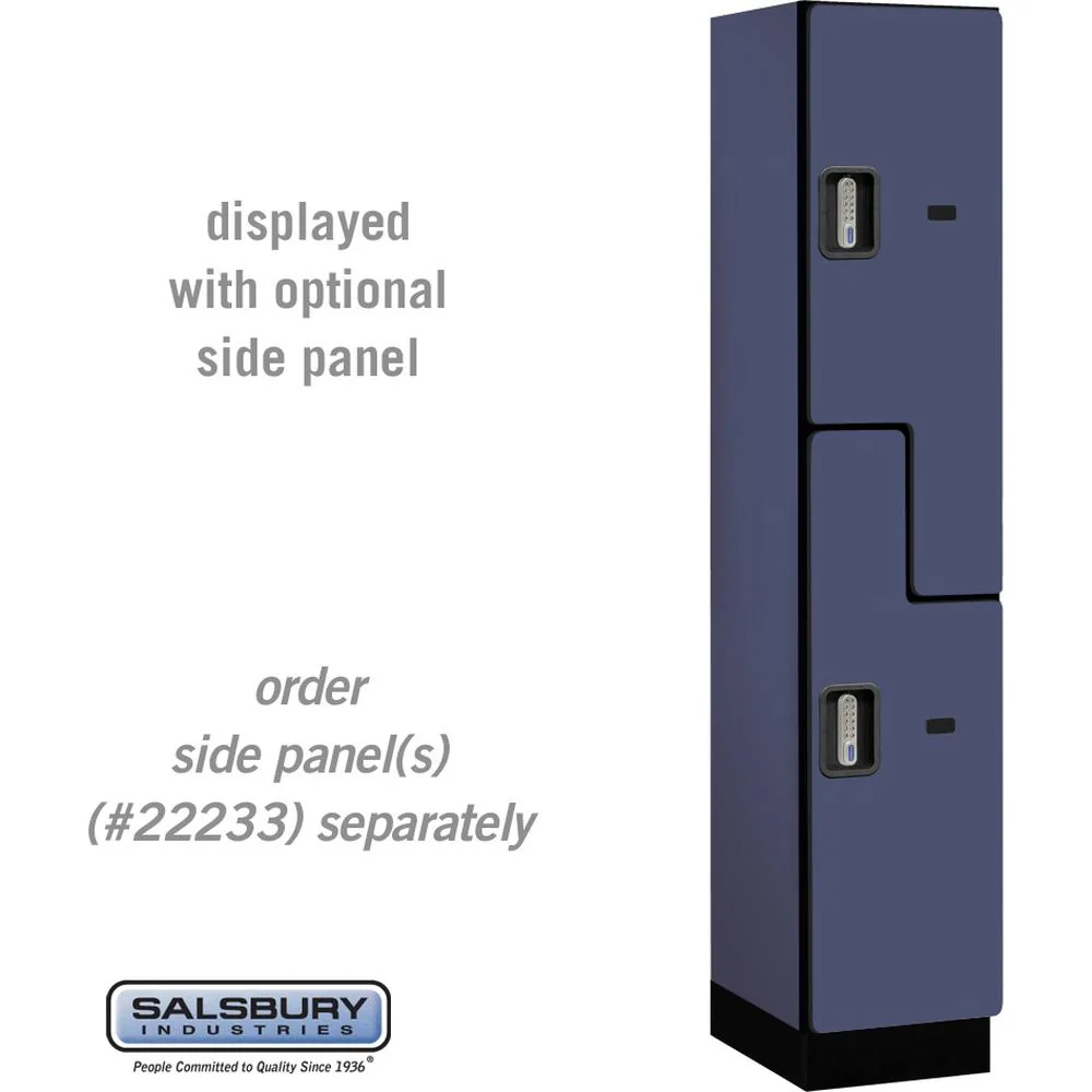 15" Wide Double Tier 'S' Style Designer Wood Locker - 1 Wide - 6 Feet High - 18" Deep by Salsbury - Image 15
