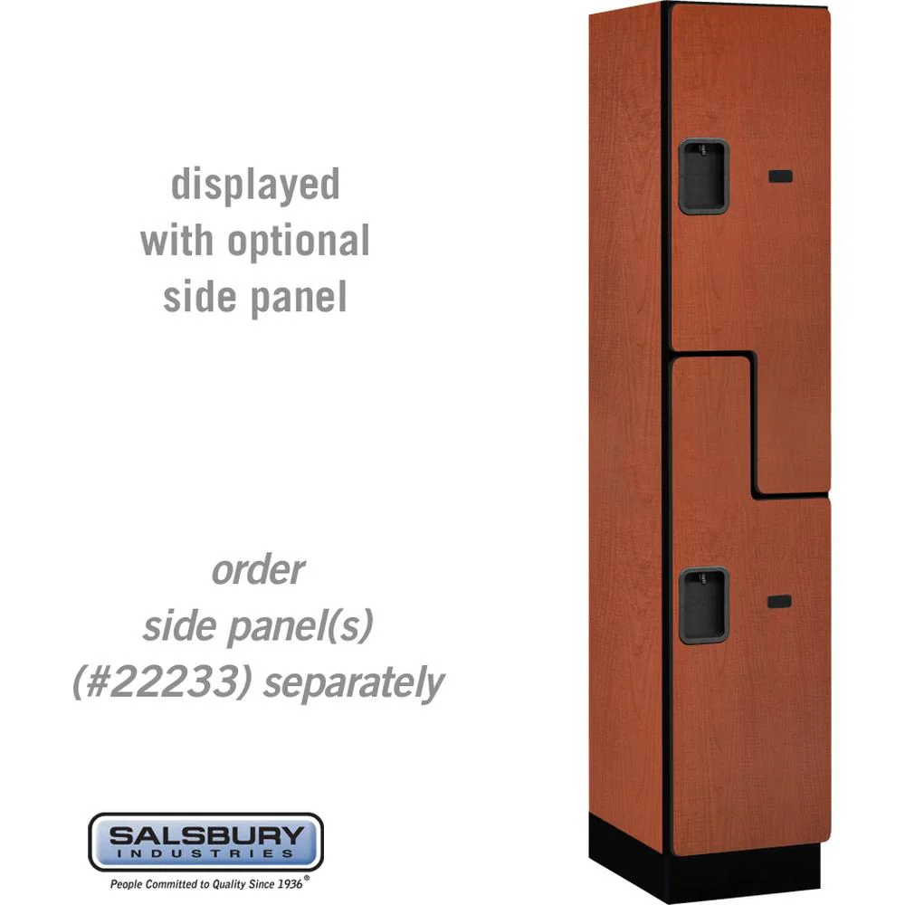15" Wide Double Tier 'S' Style Designer Wood Locker - 1 Wide - 6 Feet High - 18" Deep by Salsbury - Image 17