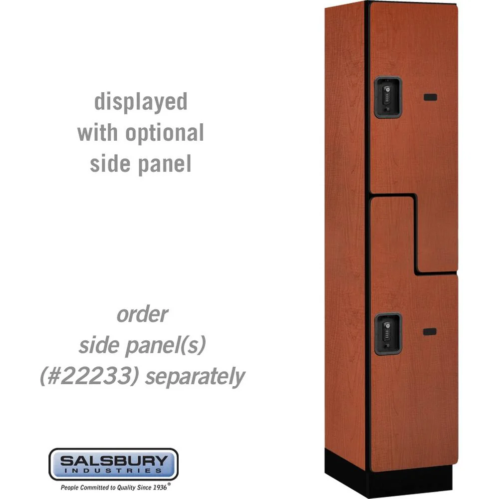 15" Wide Double Tier 'S' Style Designer Wood Locker - 1 Wide - 6 Feet High - 18" Deep by Salsbury - Image 19