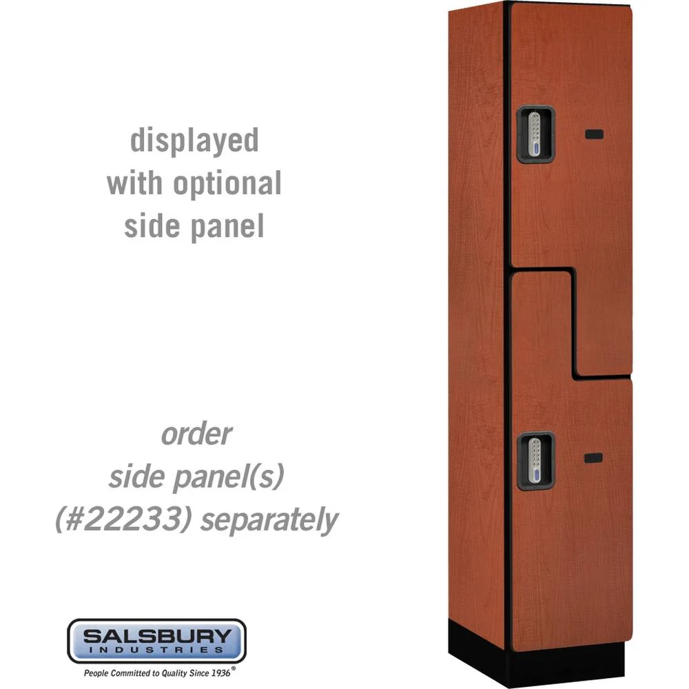 15" Wide Double Tier 'S' Style Designer Wood Locker - 1 Wide - 6 Feet High - 18" Deep by Salsbury - Image 20