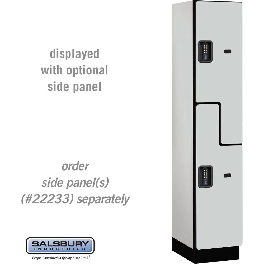 15" Wide Double Tier 'S' Style Designer Wood Locker - 1 Wide - 6 Feet High - 18" Deep by Salsbury - Image 23
