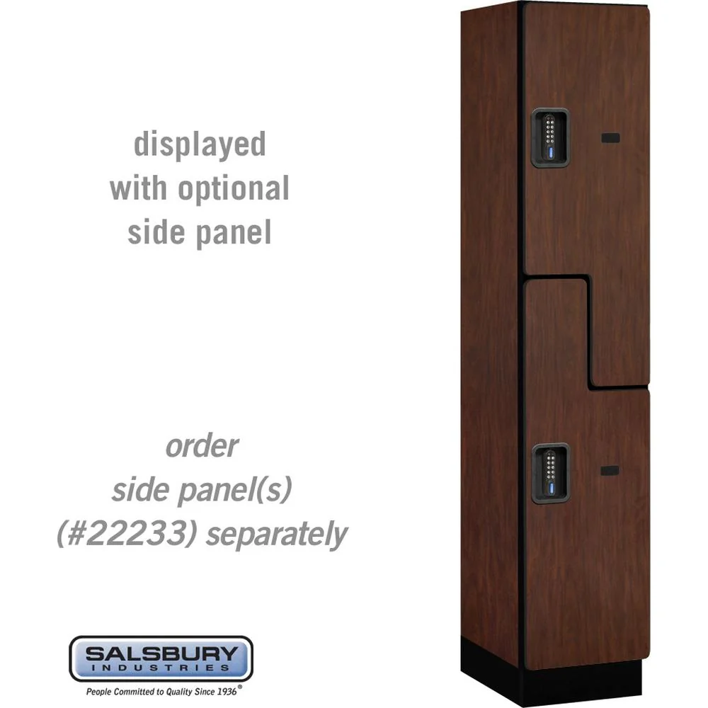 15" Wide Double Tier 'S' Style Designer Wood Locker - 1 Wide - 6 Feet High - 18" Deep by Salsbury - Image 28