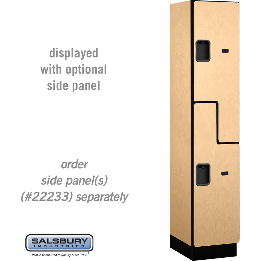 15" Wide Double Tier 'S' Style Designer Wood Locker - 1 Wide - 6 Feet High - 18" Deep by Salsbury - Image 32