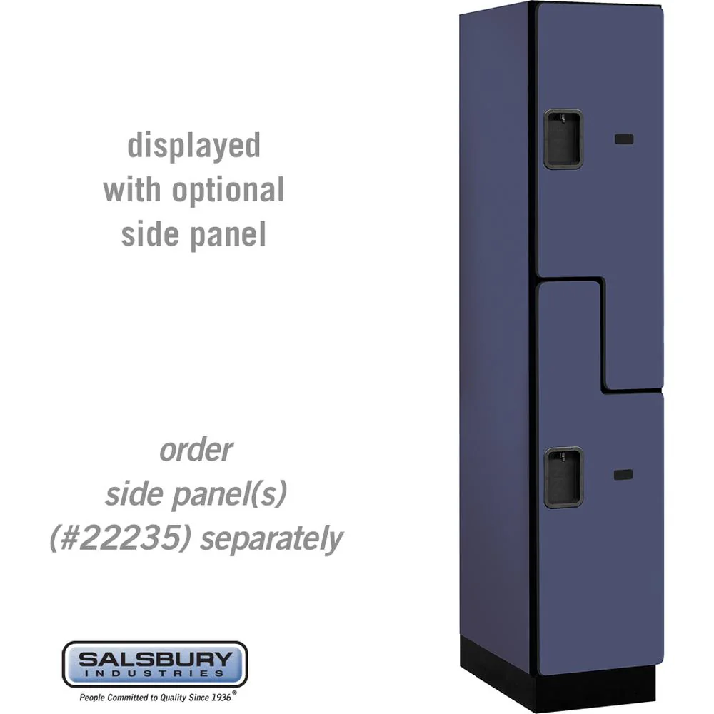 15" Wide Double Tier 'S' Style Designer Wood Locker - 1 Wide - 6 Feet High - 21" Deep by Salsbury - Image 12