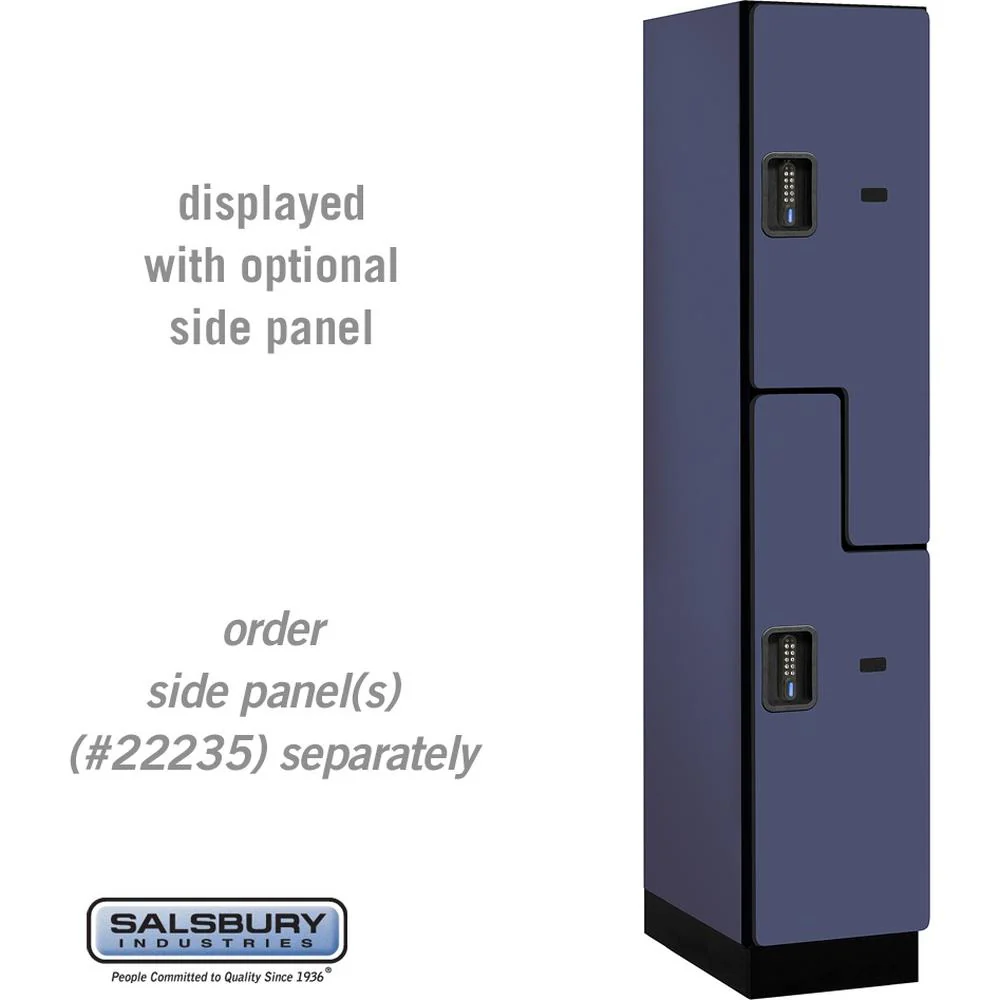 15" Wide Double Tier 'S' Style Designer Wood Locker - 1 Wide - 6 Feet High - 21" Deep by Salsbury - Image 13