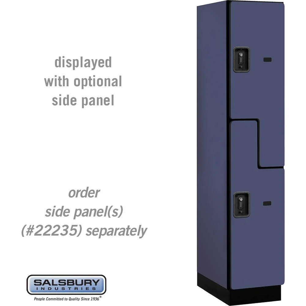 15" Wide Double Tier 'S' Style Designer Wood Locker - 1 Wide - 6 Feet High - 21" Deep by Salsbury - Image 14