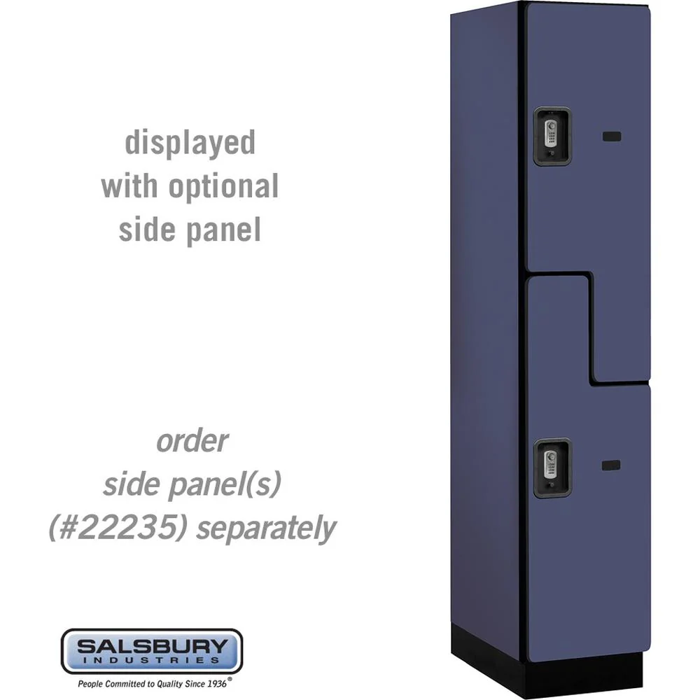 15" Wide Double Tier 'S' Style Designer Wood Locker - 1 Wide - 6 Feet High - 21" Deep by Salsbury - Image 16