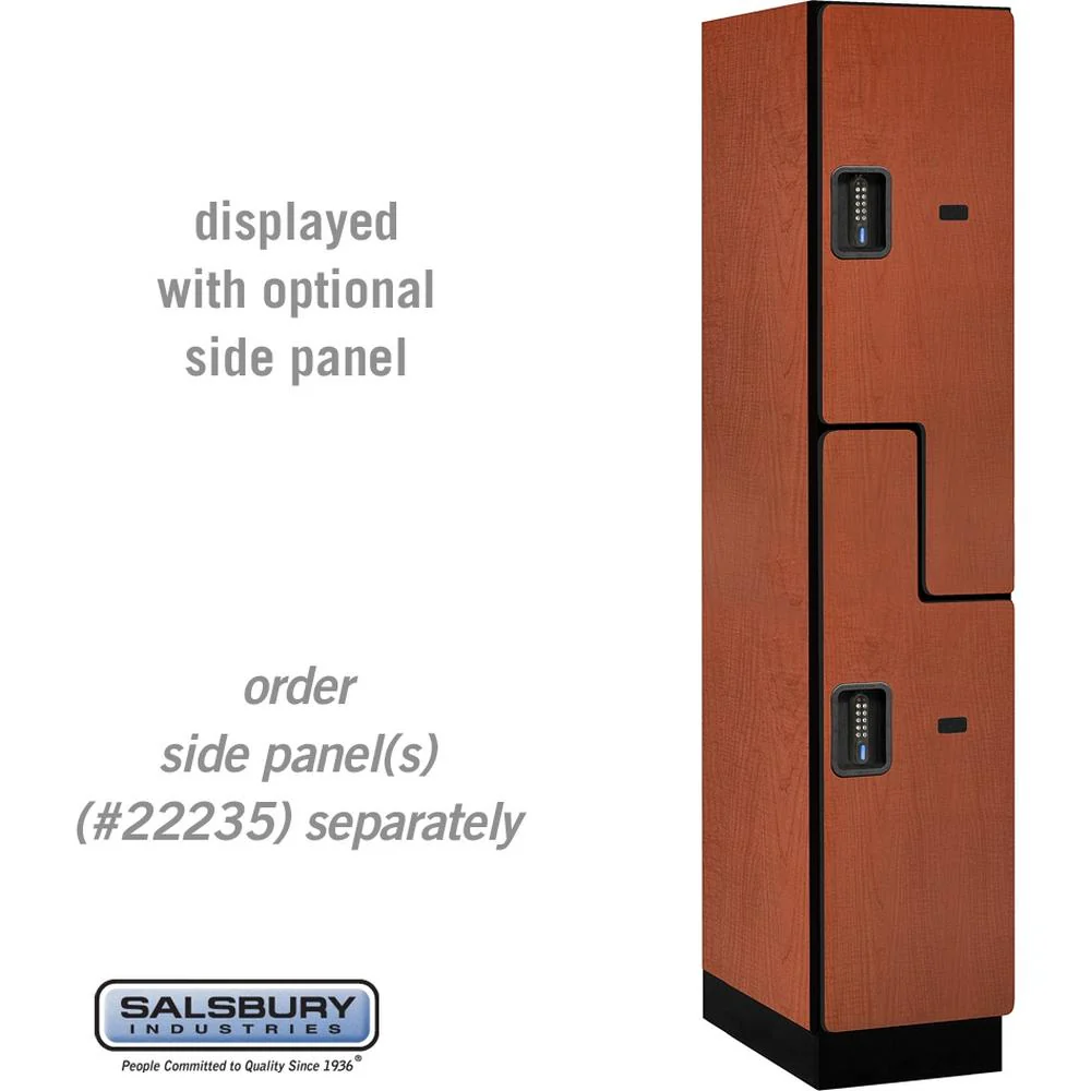 15" Wide Double Tier 'S' Style Designer Wood Locker - 1 Wide - 6 Feet High - 21" Deep by Salsbury - Image 18