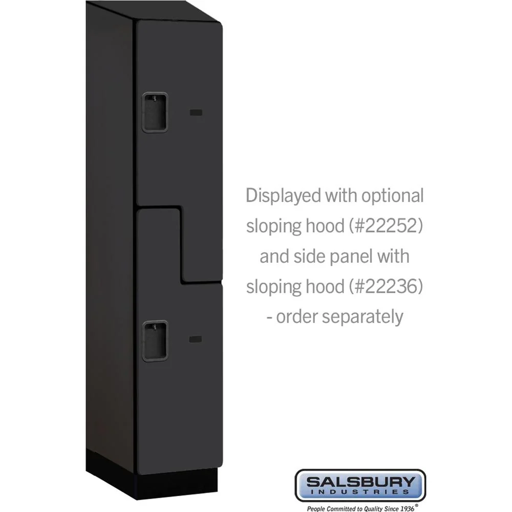 15" Wide Double Tier 'S' Style Designer Wood Locker - 1 Wide - 6 Feet High - 21" Deep by Salsbury - Image 7