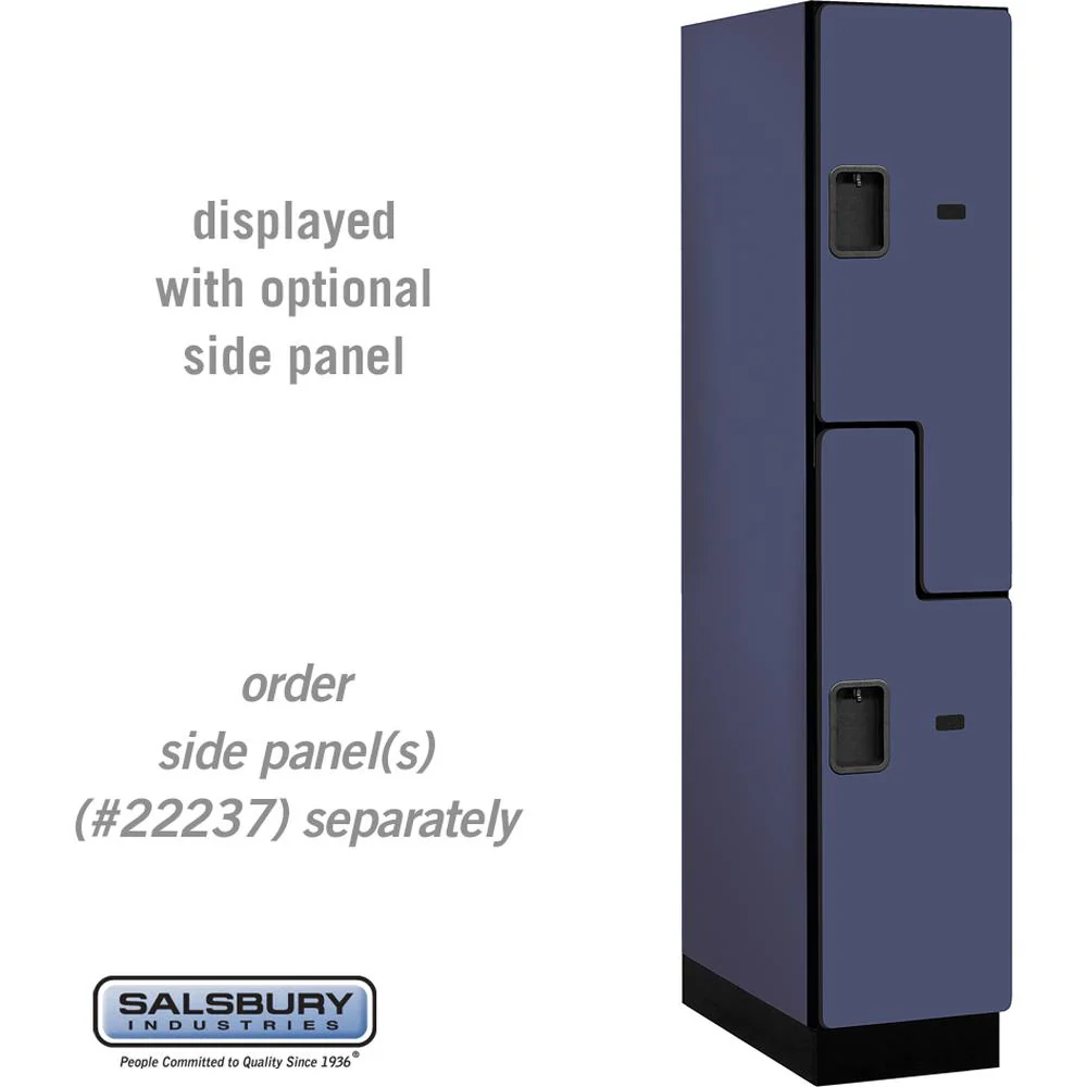 15" Wide Double Tier 'S' Style Designer Wood Locker - 1 Wide - 6 Feet High - 24" Deep by Salsbury - Image 12