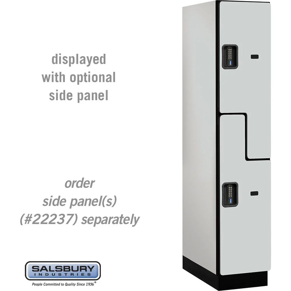 15" Wide Double Tier 'S' Style Designer Wood Locker - 1 Wide - 6 Feet High - 24" Deep by Salsbury - Image 23