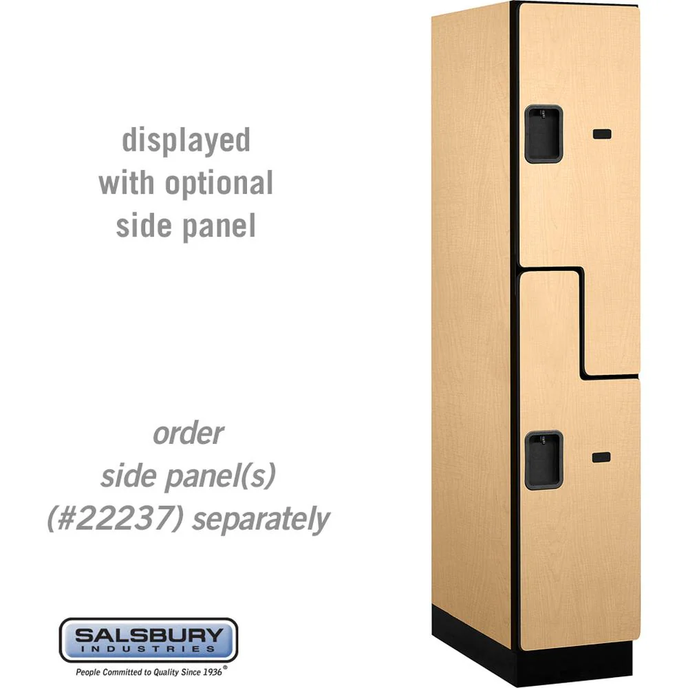 15" Wide Double Tier 'S' Style Designer Wood Locker - 1 Wide - 6 Feet High - 24" Deep by Salsbury - Image 32