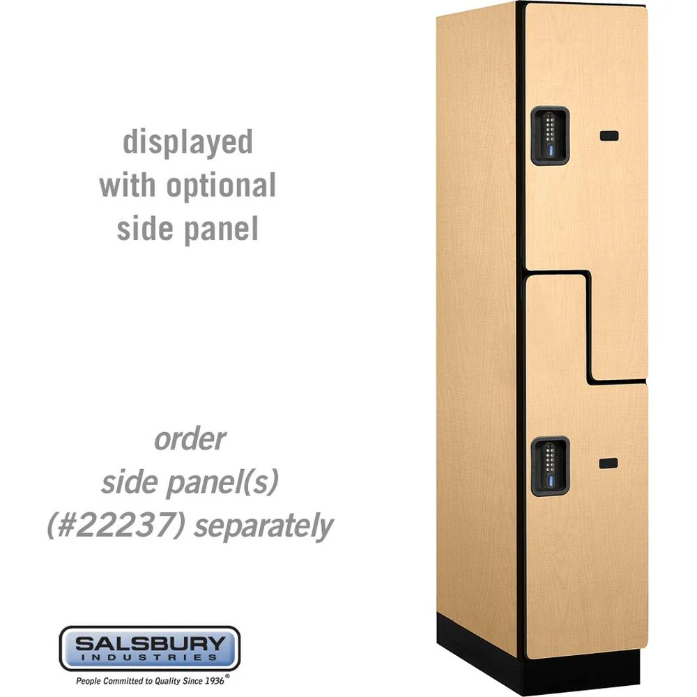 15" Wide Double Tier 'S' Style Designer Wood Locker - 1 Wide - 6 Feet High - 24" Deep by Salsbury - Image 33
