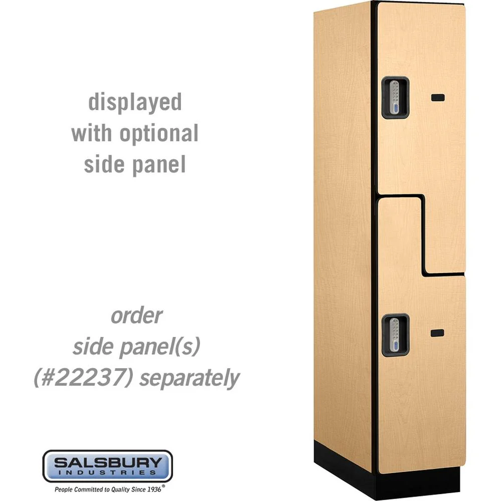15" Wide Double Tier 'S' Style Designer Wood Locker - 1 Wide - 6 Feet High - 24" Deep by Salsbury - Image 35