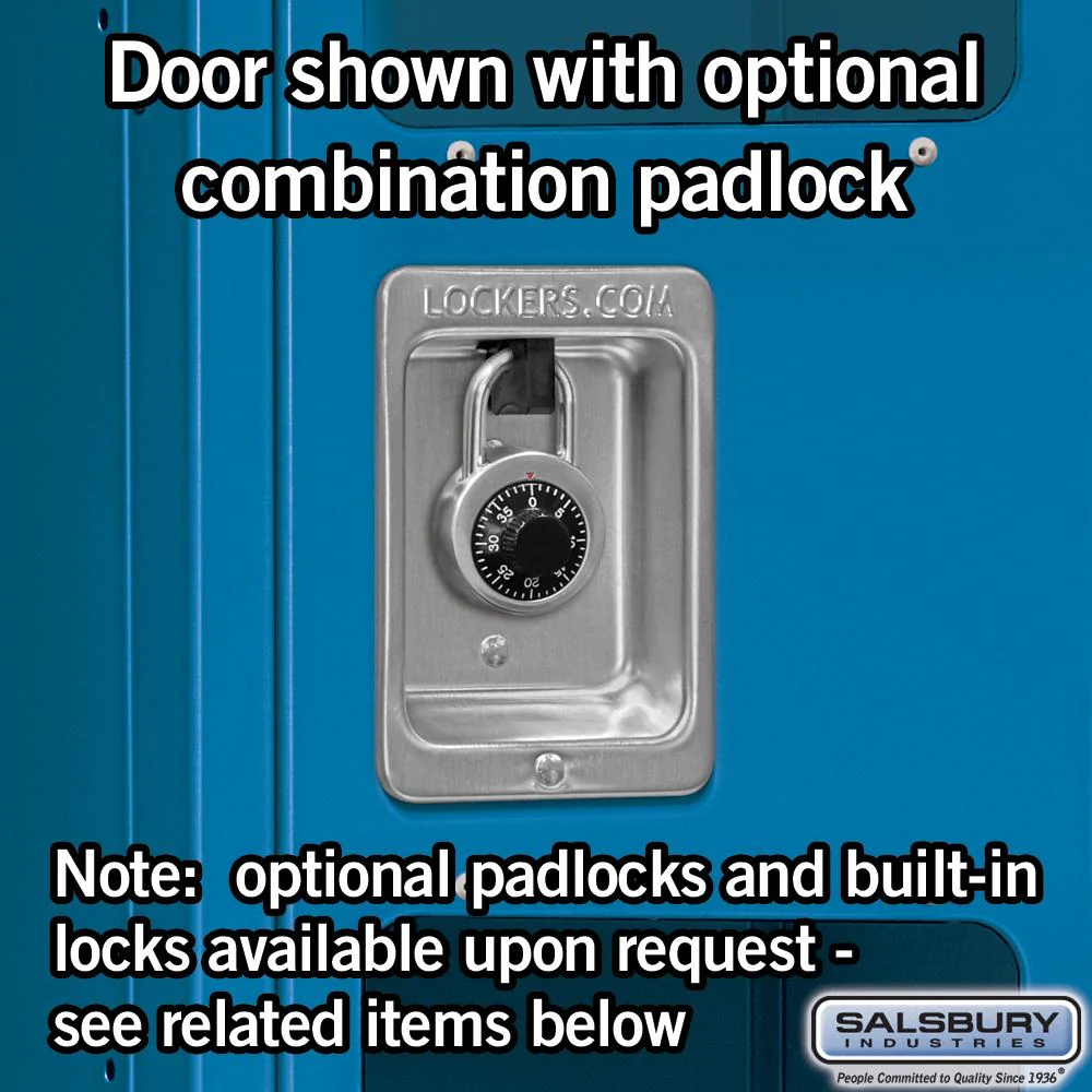 15" Wide Double Tier See-Through Metal Locker - 1 Wide - 6 Feet High - 15" Deep by Salsbury - Image 3