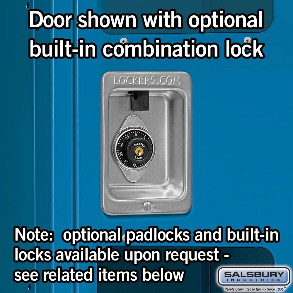 15" Wide Double Tier See-Through Metal Locker - 3 Wide - 6 Feet High - 15" Deep by Salsbury - Image 4