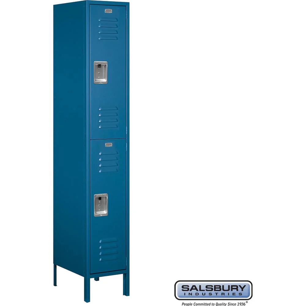 15" Wide Double Tier Standard Metal Locker - 1 Wide - 6 Feet High - 18" Deep by Salsbury - Image 5