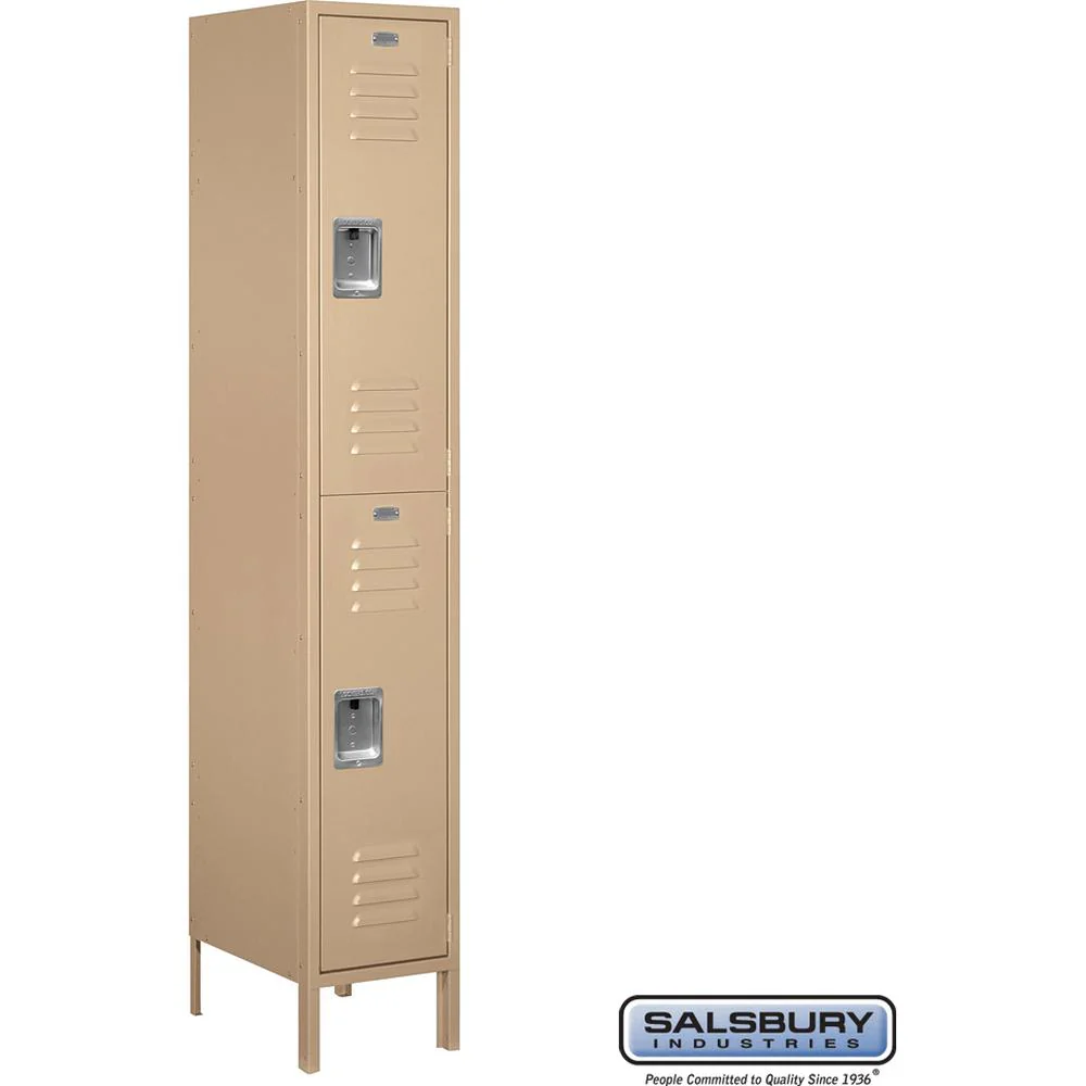 15" Wide Double Tier Standard Metal Locker - 1 Wide - 6 Feet High - 18" Deep by Salsbury - Image 8