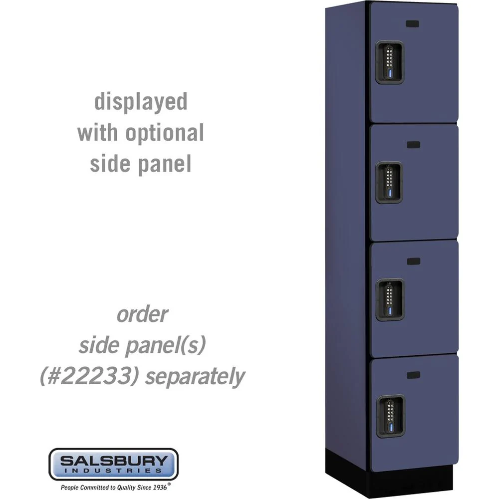 15" Wide Four Tier Designer Wood Locker - 1 Wide - 6 Feet High - 18" Deep by Salsbury - Image 13