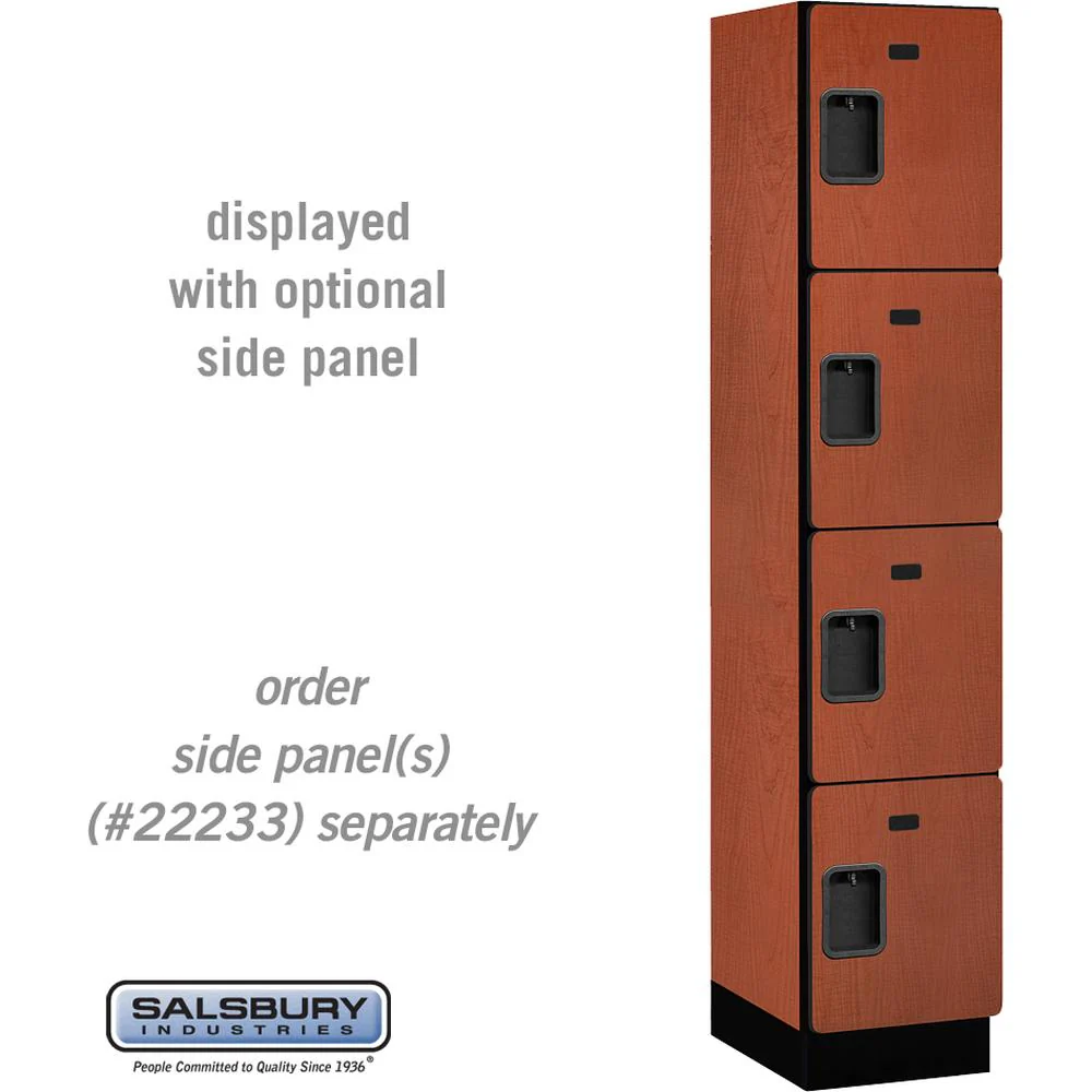 15" Wide Four Tier Designer Wood Locker - 1 Wide - 6 Feet High - 18" Deep by Salsbury - Image 17