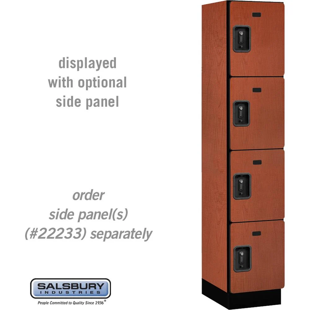 15" Wide Four Tier Designer Wood Locker - 1 Wide - 6 Feet High - 18" Deep by Salsbury - Image 19