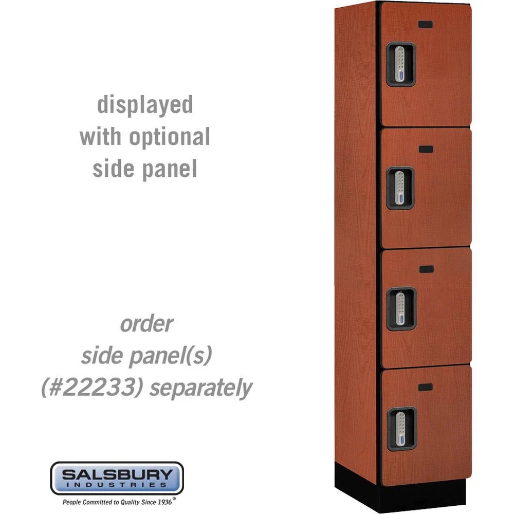 15" Wide Four Tier Designer Wood Locker - 1 Wide - 6 Feet High - 18" Deep by Salsbury - Image 20