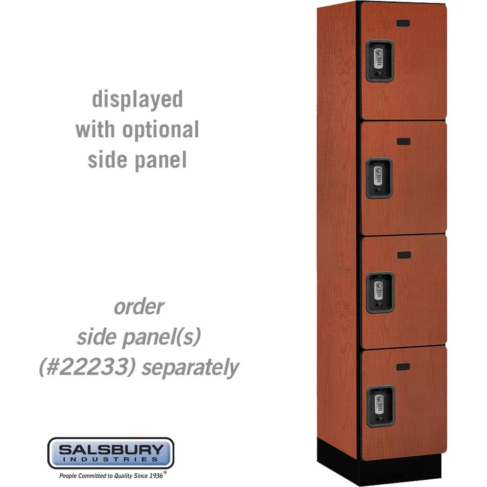 15" Wide Four Tier Designer Wood Locker - 1 Wide - 6 Feet High - 18" Deep by Salsbury - Image 21