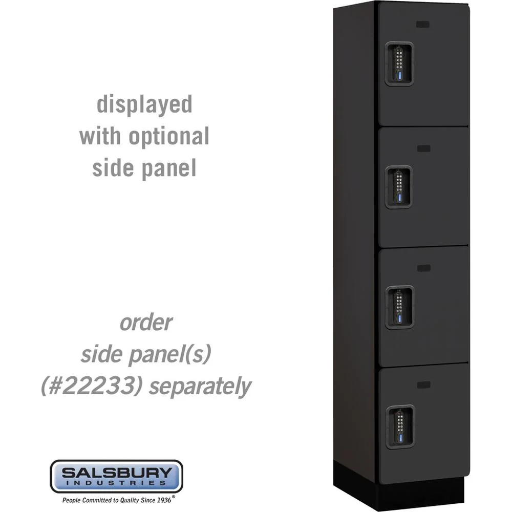 15" Wide Four Tier Designer Wood Locker - 1 Wide - 6 Feet High - 18" Deep by Salsbury - Image 8