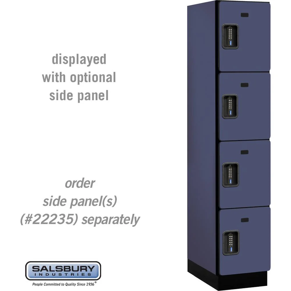 15" Wide Four Tier Designer Wood Locker - 1 Wide - 6 Feet High - 21" Deep by Salsbury - Image 13