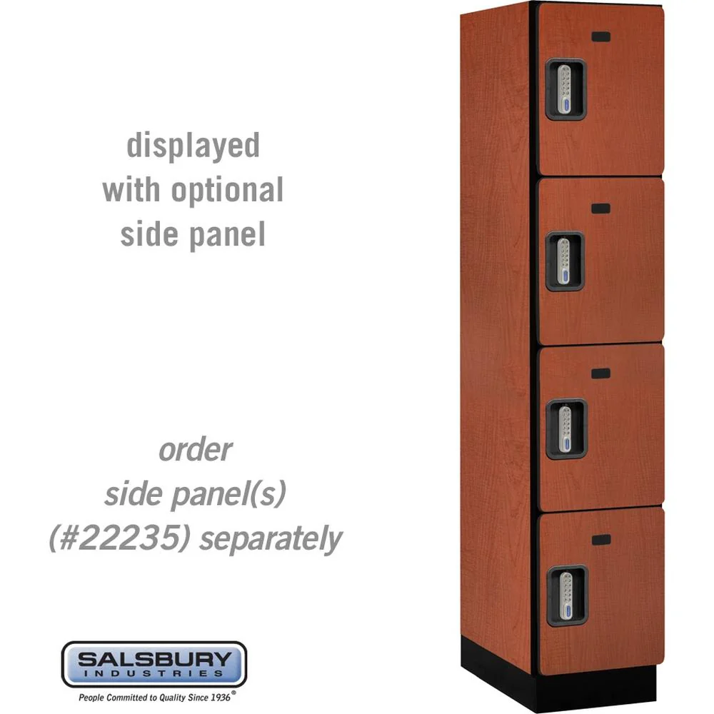 15" Wide Four Tier Designer Wood Locker - 1 Wide - 6 Feet High - 21" Deep by Salsbury - Image 20