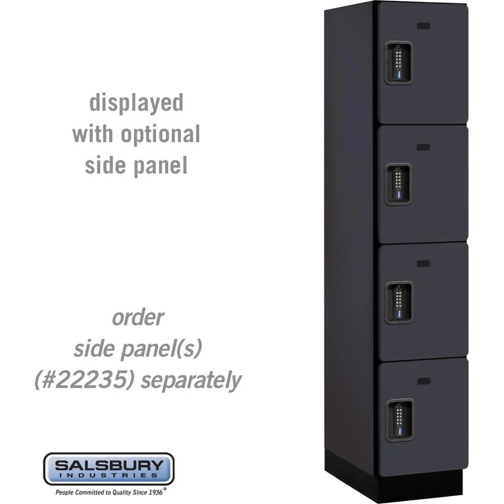 15" Wide Four Tier Designer Wood Locker - 1 Wide - 6 Feet High - 21" Deep by Salsbury - Image 8