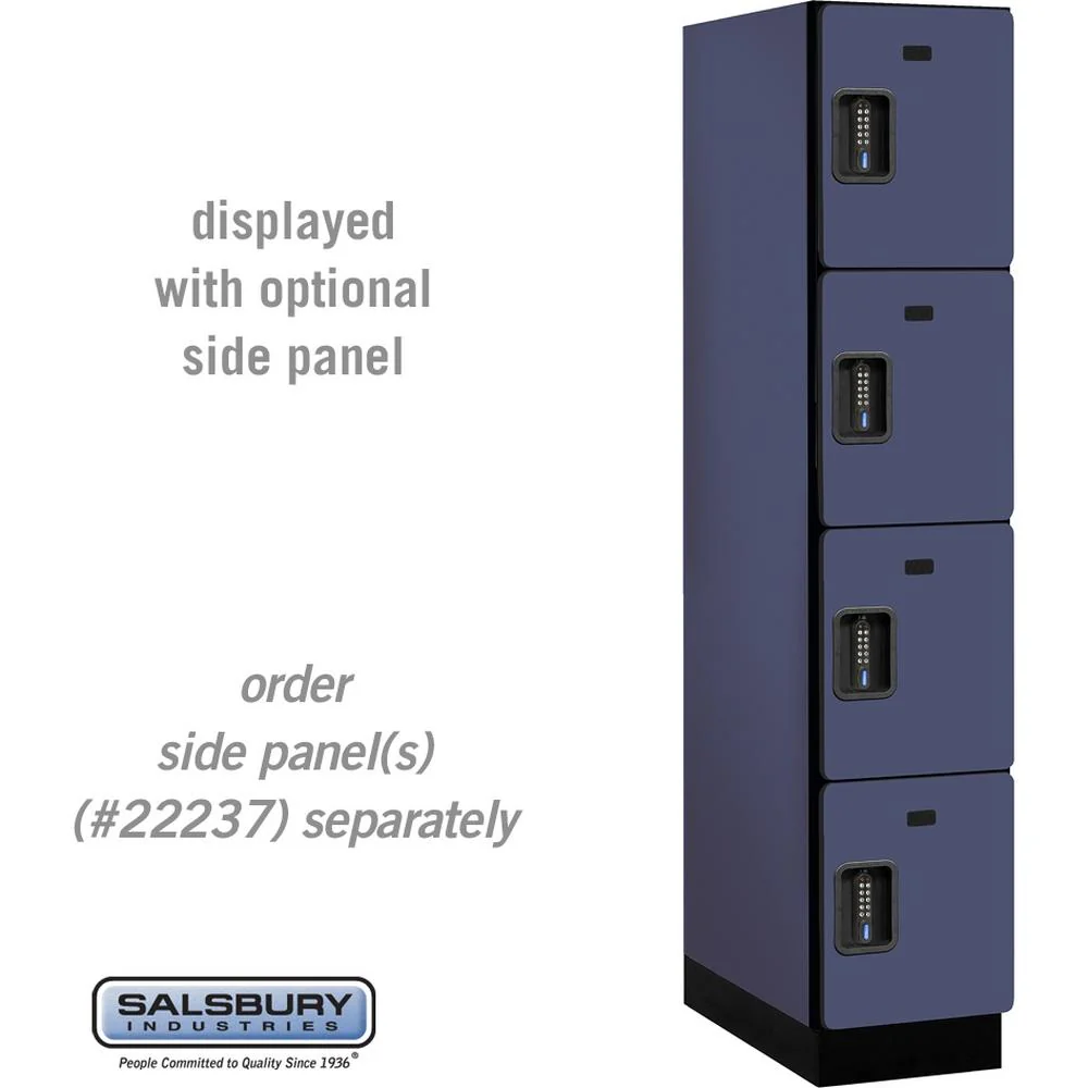 15" Wide Four Tier Designer Wood Locker - 1 Wide - 6 Feet High - 24" Deep by Salsbury - Image 13