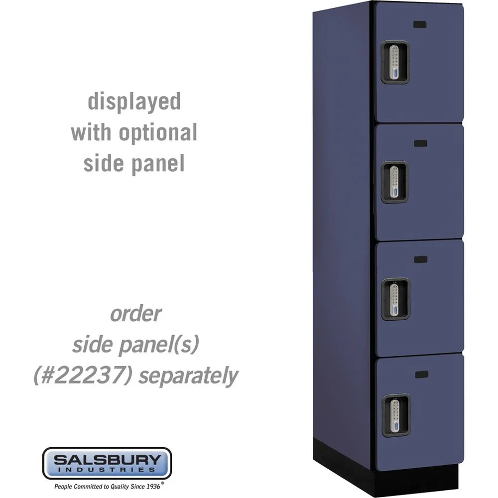 15" Wide Four Tier Designer Wood Locker - 1 Wide - 6 Feet High - 24" Deep by Salsbury - Image 15