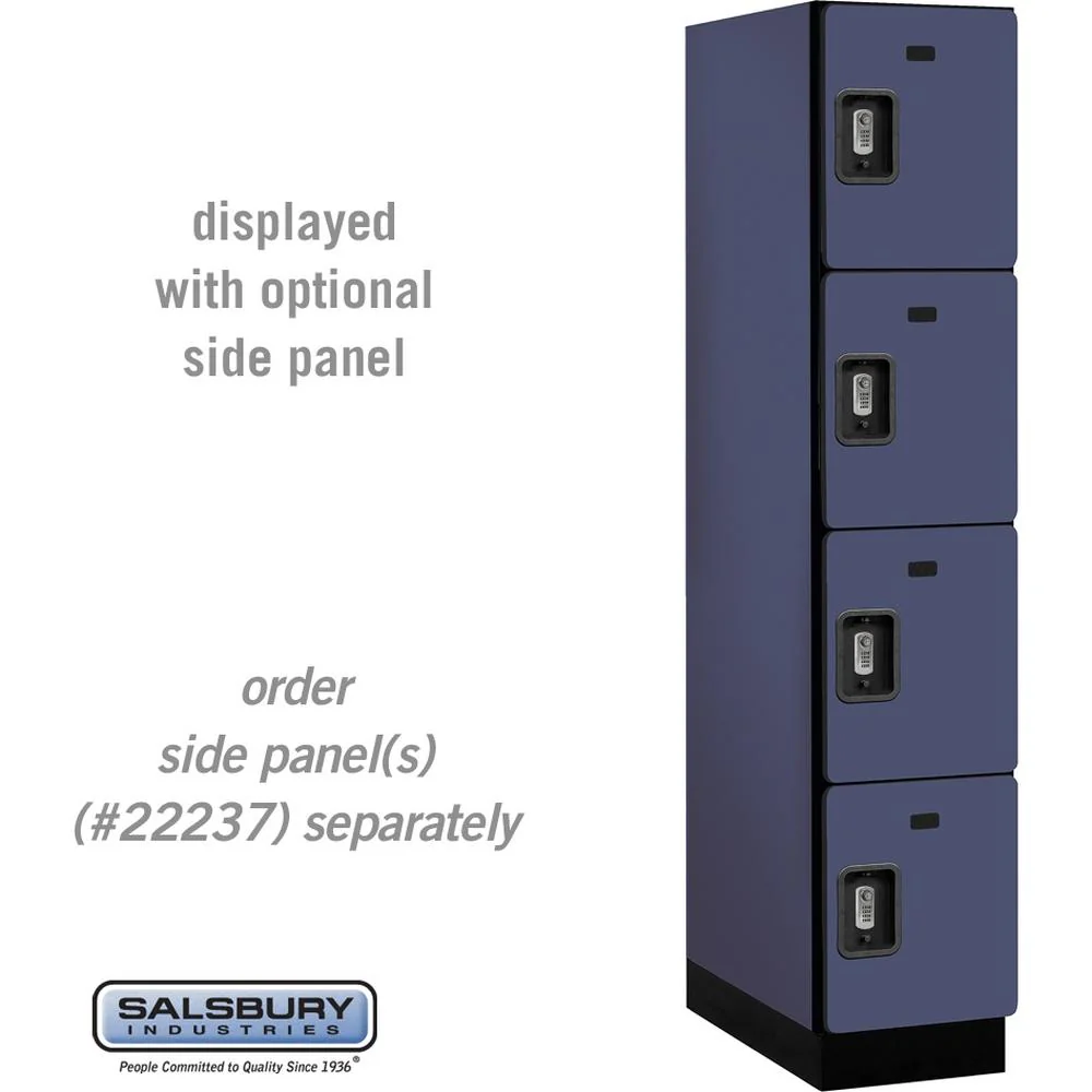 15" Wide Four Tier Designer Wood Locker - 1 Wide - 6 Feet High - 24" Deep by Salsbury - Image 16