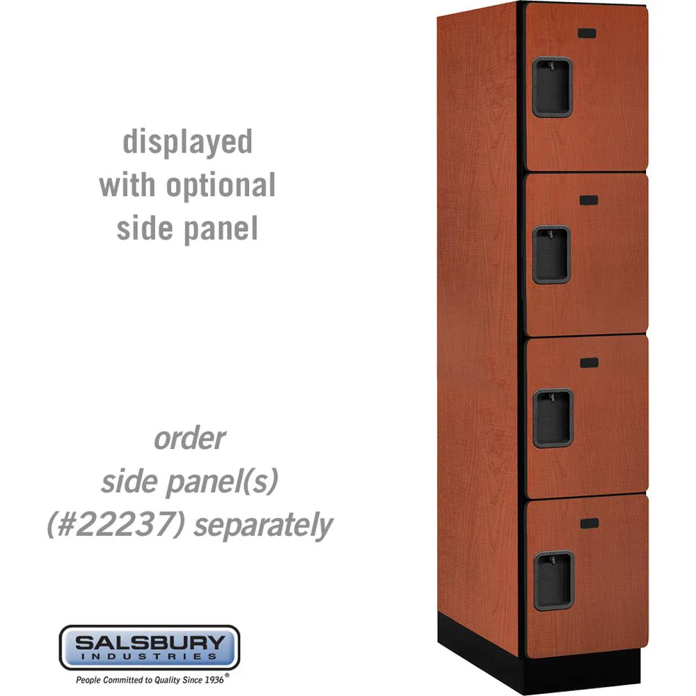 15" Wide Four Tier Designer Wood Locker - 1 Wide - 6 Feet High - 24" Deep by Salsbury - Image 17